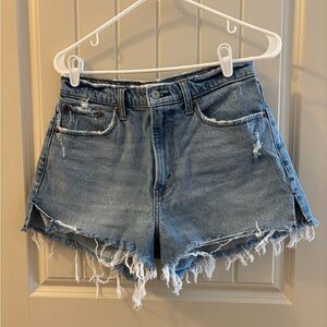 Abercrombie & Fitch Curve Love The Mom Short High Rise Jean Short